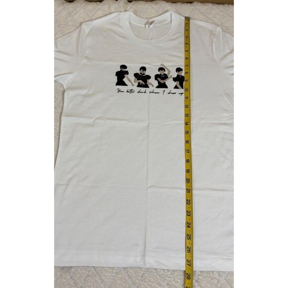 Wednesday Addams Netflix Series You Better Duck When I Show Up Dance Tee Size M - Picture 12 of 13